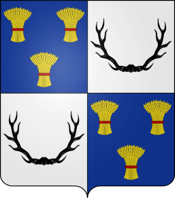 Family Coat of Arms de L'Hermitte de Saint-Denis