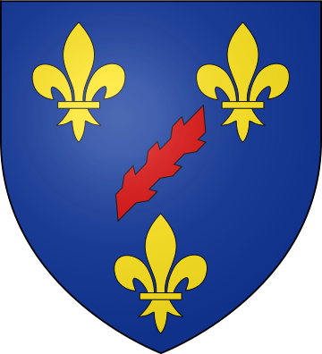 Blason de la famille de Bourbon-Roussillon