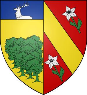 Blason de la famille du Boys d'Hautussac de Pravieux (Vivarais, Languedoc)