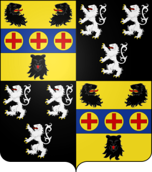 Blason de la famille de Ghellinck d'Elseghem Vaernewyck