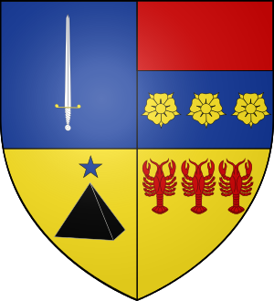 Blason de la famille d'Anthoüard de Vraincourt (Alsace)