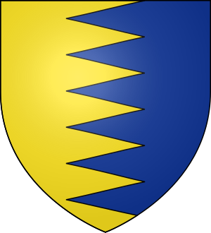 Blason de la famille de Villèle (Languedoc, Anjou, Bretagne, Île Bourbon)