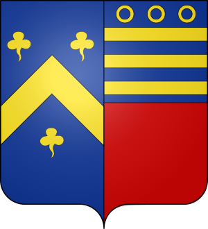 Blason de la famille Lombard de Buffières et Rambuteau (Lyon)