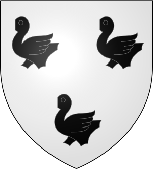 Blason de la famille de Lignaud de Lussac (Berry, Marche, Touraine)