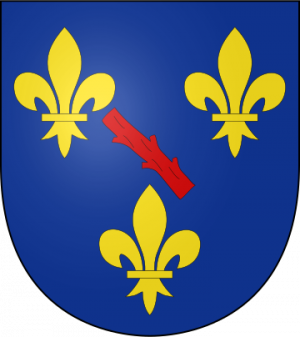 Blason de la famille Bourbon di Sorbello (Ombrie)