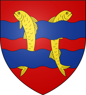 Blason de la famille de La Rivière Pré-d'Auge (Normandie)