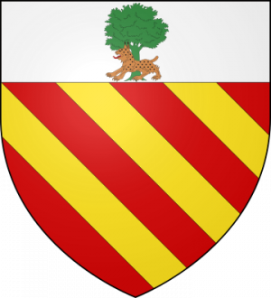 Blason de la famille de Lingua de Saint-Blanquat (Languedoc)