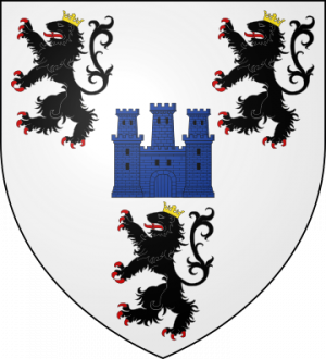 Blason de la famille du Chastel olim Castiel (Flandres)