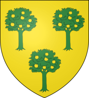 Family Coat of Arms de Nogerée (Saintonge, Touraine)