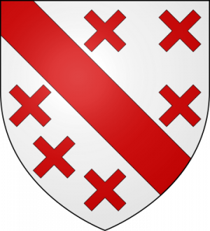 Blason de la famille de Pestels alias Pesteils (Auvergne, Limousin)