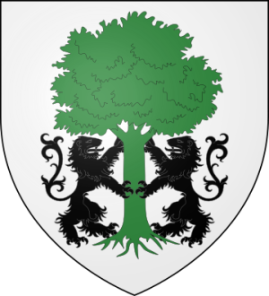 Blason de la famille Le Tellier de Laubray, olim Teillé (Poitou, Saintonge, Antilles)