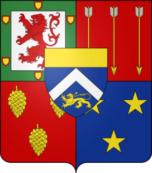 Blason de la famille de Chastenet de Puységur (Gascogne)