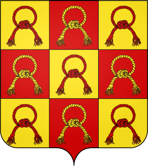 Blason de la famille de Roquefeuil-Cahuzac (Languedoc, Rouergue et Bretagne)