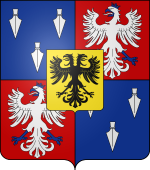 Blason de la famille de Pillot de Sennecey de Coligny (Franche-Comté)