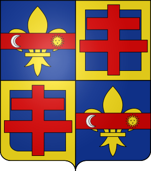 Blason de la famille de Rippert d'Alauzier (Dauphiné, Provence, Comtat Venaissin)