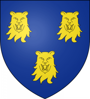 Blason de la famille Le Chat alias Lechat (Anjou, Bretagne)