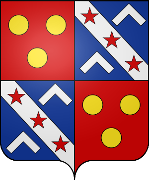 Blason de la famille de Bonfils de Rochon de Lapeyrouse (Périgord)