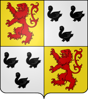 Blason de la famille de Biaudos de Castéja (Landes, Lorraine, Artois)