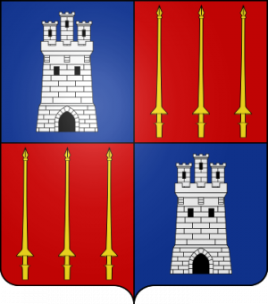 Blason de la famille de Belcastel de Montvaillant (Rouergue, Quercy)