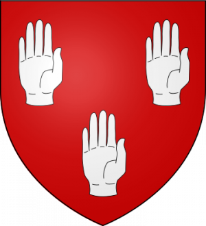 Blason de la famille de Bras de Fer alias Brasdefer (Normandie)
