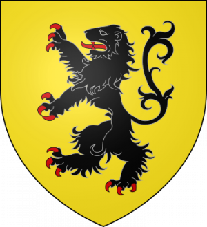 Blason de la famille de Hainaut puis Flandres