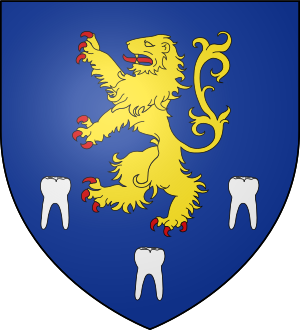 Blason de la famille Dantil alias d'Antil  de Ligonnès (Languedoc, Auvergne)