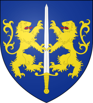 Blason de la famille Lhuillier de La Chapelle (Paris, Poitou, Anjou, Picardie)