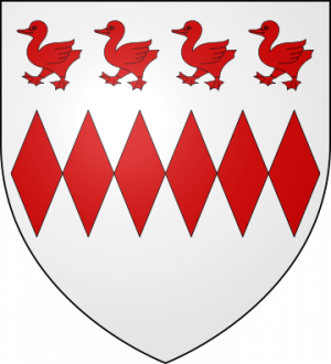 Blason de la famille de Sauzet (Limousin, Languedoc, Rouergue)