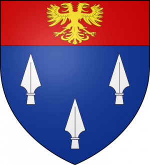 Blason de la famille d'Aubéry de Frawenberg (Lorraine, Dauphiné)