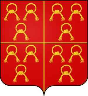 Blason de la famille de Roquefeuil (Languedoc)