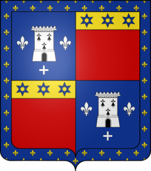 Blason de la famille Le François des Courtis de Montchal (Piémont, Tourraine)