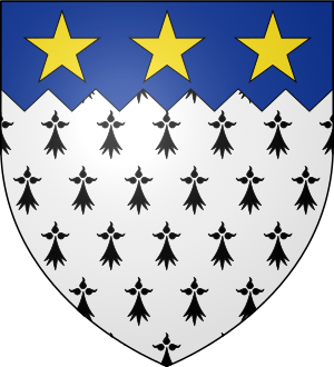 Blason de la famille Houïtte de La Chesnais (Bretagne)