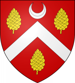 Blason de la famille Roullet de La Bouillerie (Maine, Anjou, Ile-de-France)