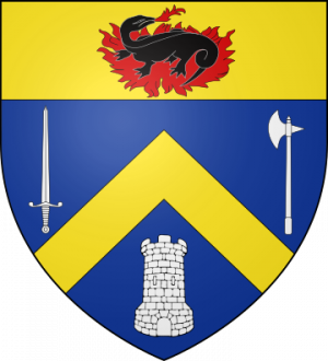 Blason de la famille de Bardoulat de La Salvanie (Limousin)