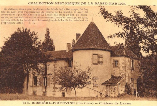 Château de Lavaud (Bussière-Poitevine)