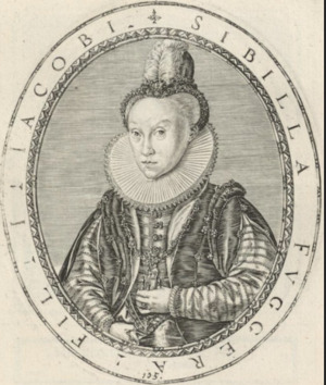 Portrait de Sibylle Fugger von Babenhausen (1572 - 1616)