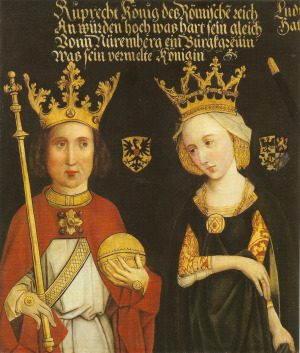 Portrait de Élisabeth de Nuremberg (1358 - 1411)