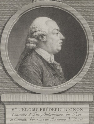 Portrait de Jérôme Frédéric Bignon (1747 - 1782)