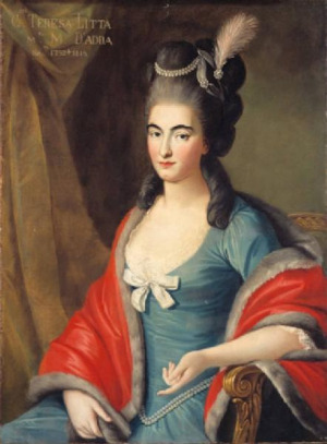 Portrait de Teresa Litta Visconti Arese (1753 - 1815)