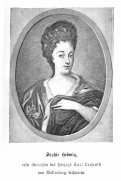 Portrait de Sophie Hedwig van Oranje-Nassau (1690 - 1734)