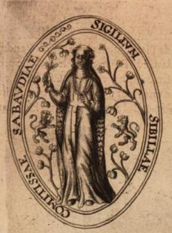 Portrait de Sibylle de Baugé (1255 - 1294)