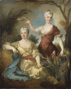 Portrait de Marie Le Large ( - 1743)