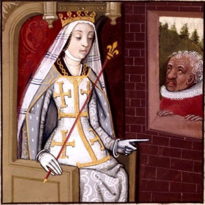 Portrait de Jeanne Ière de Naples (ca 1326 - 1382)