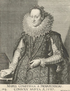Portrait de Maria zu Schwarzenberg (1572 - 1622)
