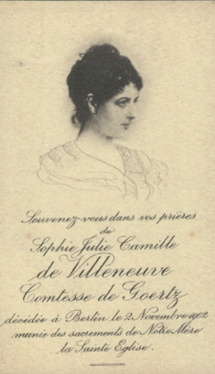 Portrait of Sofia Jùlia Camila de Villeneuve Cavalcanti de Albuquerque (1858 - 1902)