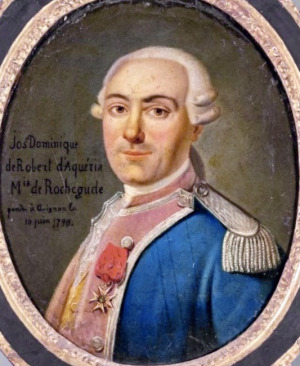 Portrait de Joseph Dominique de Robert d'Aquéria de Rochegude ( - 1790)