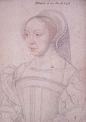 Portrait de Françoise de Brézé (1518 - 1577)