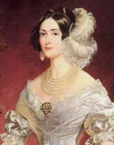 Portrait de Elisabetta di Savoia-Carignano (1800 - 1856)