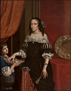 Portrait de Ricciarda Cybo Malaspina (1622 - 1683)