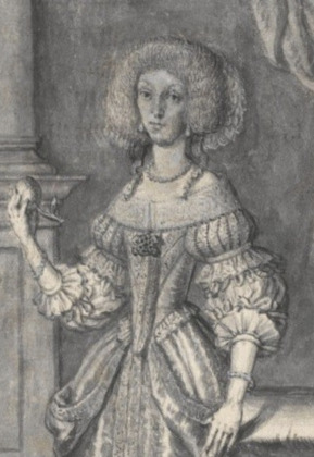 Portrait de Maria Margareta Fugger von Glött (1650 - 1719)